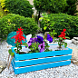 Ящик дерев'яний для зберігання декору та квітів "Франческа" довжина 44см, ширина 17см, висота 13см. (синій із ручками) цена