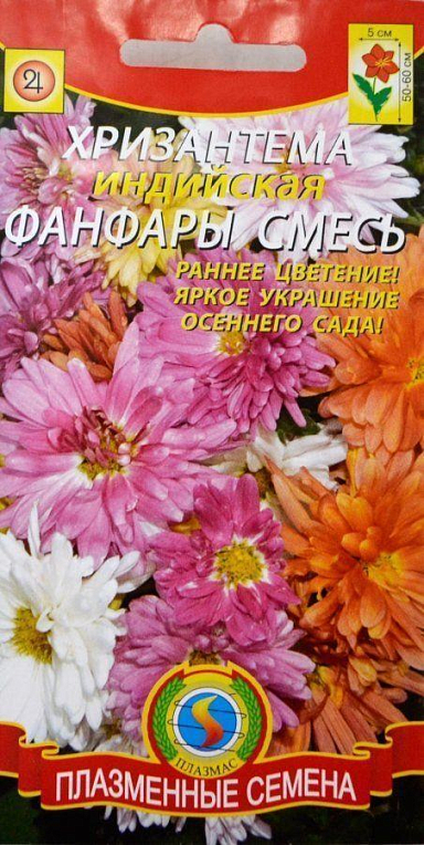 Хризантема "Фанфари суміш" ТМ "Плазмові насіння" 20шт