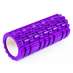Массажный ролик World Sport для йоги фиолетовый 33х14см SKL83-2824451
