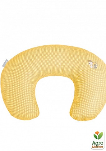 Подушка для годування ТМ PAPAELLA 56х38 см горошок жовтий - фото 6