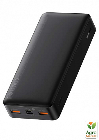 Додатковий зовнішній акумулятор повербанк Baseus Bipow Digital Display Power Bank 20000 mAh 20W - фото 3