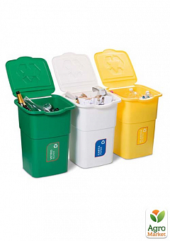 Набор мусорных баков для сортировки мусора ECO 3 (5700)1