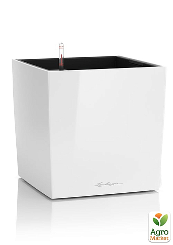 Розумний вазон з автополивом Lechuza Cube Premium 30, білий (16460)