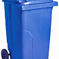 Бак для мусора на колесах с ручкой 240 литров синий (3073)