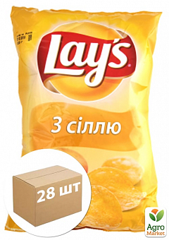 Картопляні чіпси (з сіллю) ТМ "Lay's" 60г упаковка 28шт2