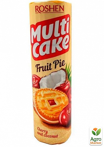 Печенье-сэндвич (вишня-кокос) ККФ ТМ "Multicake" 195г