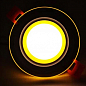 LED панель Lemanso LM1036 Сяйво 6W 450Lm 4500K + жёлтый 85-265V / круг + стекло (336104)