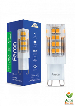 Світлодіодна лампа Feron LB-432 4W G9 2700K1