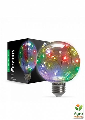 Светодиодная лампа Feron LB-381 1W E27 RGB (41676)