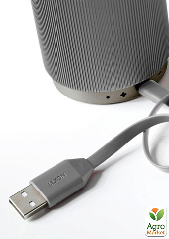 Портативный динамик Lexon Fine Speaker, серый (LA98X6)  - фото 2