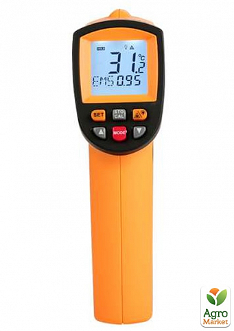 Безконтактний інфрачервоний термометр (пірометр) -50-950°C, 12:1, EMS=0,1-1 (GM900H) BENETECH GM900 - фото 3