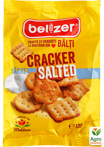 Крекер із сіллю ТМ "BELZER" 100г (м/п) упаковка 48шт - фото 2