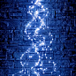 Гирлянда лучи росы или Конский хвост,2 м,200 Led, 10 нитей, синяя (RV-102-2 B)