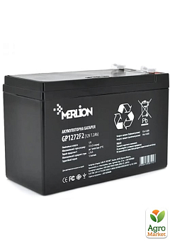 Акумуляторна батарея MERLION GP-1272F2B 12V 7,2 А/год для обприскувача1