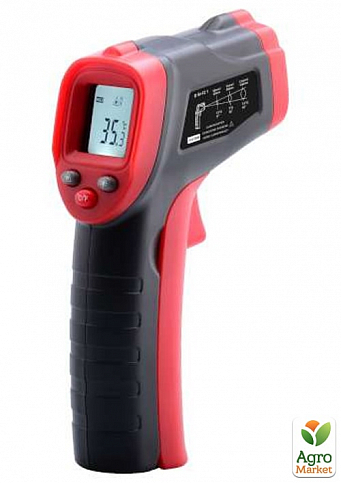 Бесконтактный инфракрасный термометр (пирометр)  -50-400°C, 12:1, EMS=0,95  WINTACT WT319A