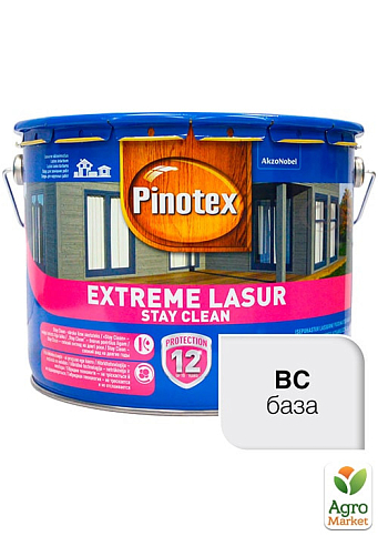 Лазурь Pinotex Extreme Lasur Бесцветный 10 л