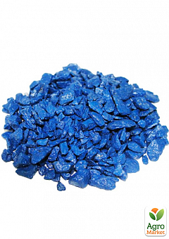 Цветные декоративные камни "Синие" фракция 5-10 мм 1 кг2