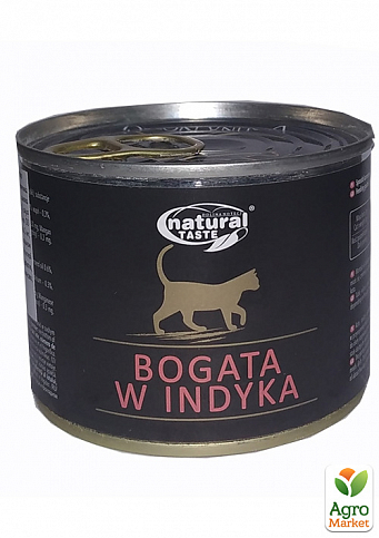 Dolina Noteci Natural Taste Влажный корм для кошек с индейкой в соусе  185 г (3015300)