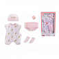 Набор одежды для новорожденного "Фламинго" с подгузником и пустышкой, серия 36 см, 2+ Corolle