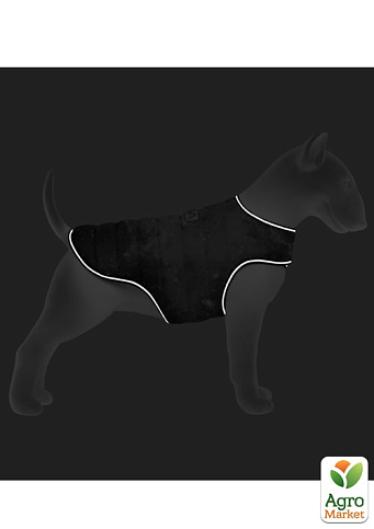Куртка-накидка для собак WAUDOG Clothes, рисунок "NASA21", M, А 37 см, B 52-62 см, С 37-46 см (504-0148)  - фото 2
