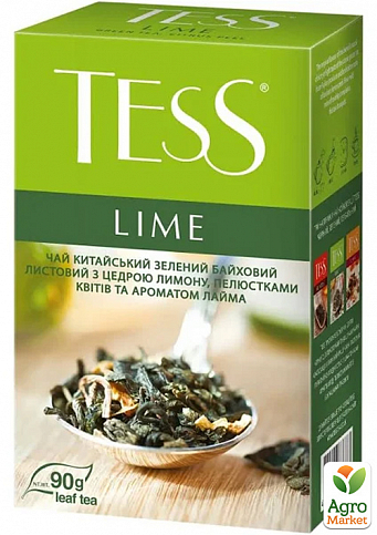 Чай зеленый ТМ "ТЕСС" Lime 90 г упаковка 15 шт - фото 2