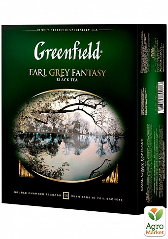Чай Грей фентезі (пакет) ТМ "Greenfield" 100 пакетиків по 2г