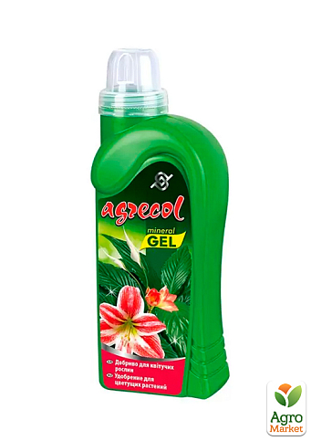 Добриво (гель) для квітучих рослин 4-5-8 ТМ "Agrecol" 500мл