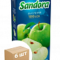 Сок яблочный ТМ "Sandora" 2л упаковка 6шт