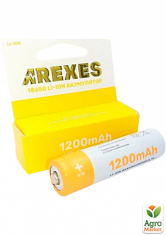 Акумуляторная Батарейка Li-Ion "AREXES" 18650 1200 mAh 3.7 V (66мм x 18 мм)