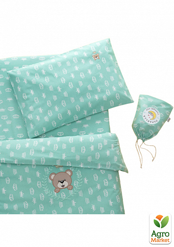 Комплект постельного белья для младенцев ТM PAPAELLA мята 8-33344*002