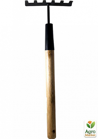 Грабли полевые с деревянной ручкой "6 зубьев" FT-0002 - фото 2