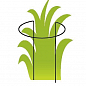 Опора для рослин ТМ "ORANGERIE" тип P (зелений колір, висота 600 мм, кільце 180 мм, діаметр дроту 4 мм)