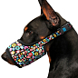 Намордник для собак WAUDOG Nylon, рисунок "Пончики", пластиковый фастекс, размер №2, О 19-26 см (5385) цена