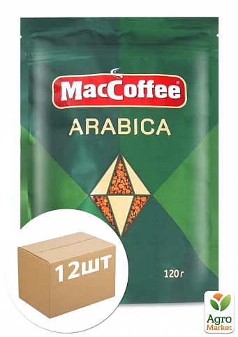 Кава розчинна Арабіка ТМ "MacCoffee" 120г упаковка 12 шт