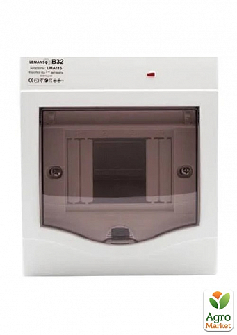 Коробка под 2-4 автоматы LEMANSO внутренняя, ABS LED индикатор / LMA116 (74016)