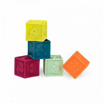 Развивающие силиконовые кубики - ПОСЧИТАЙ-КА! (10 кубиков,  в сумочке, мягкие цвета) - фото 4