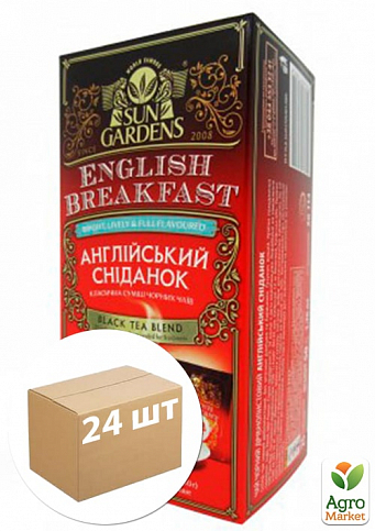 Чай Англійський сніданок (конверт) ТМ "Sun Gardens" 25 пакетиків по 2г упаковка 24шт - фото 2