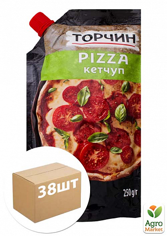 Кетчуп до піци ТМ "Торчин" 250г упаковка 38 шт