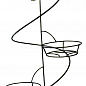 Підставка підвісна настінна полиця спіраль на 3 вазона