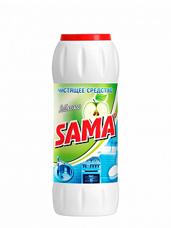 Порошкоподібний засіб для чищення "SAMA" 500 г (яблуко)1