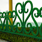 Декоративний пластиковий паркан світло-зелений "Ажур" висота 20см, довжина 2,88м.