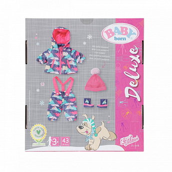 Набір одягу для ляльки BABY BORN серії "Deluxe" - СНІЖНА ЗИМА (куртка, штани, капелюшок, чобітки) - фото 3