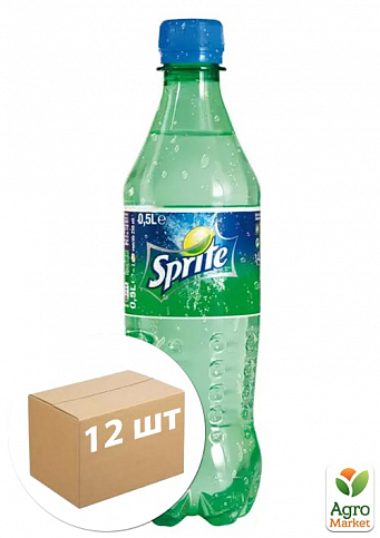 Газированный напиток (ПЭТ) ТМ "Sprite" 0,5л упаковка 12шт