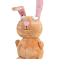 Іграшка для собак Кролик з пищалкою GiGwi Plush, плюш, 16 см (75053)