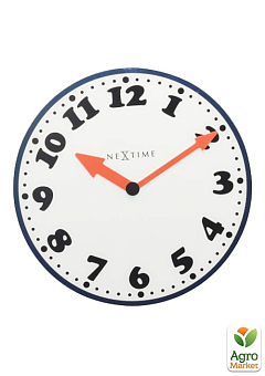 Настенные часы "Boy" с красными стрелками Ø43 см (8151*)2