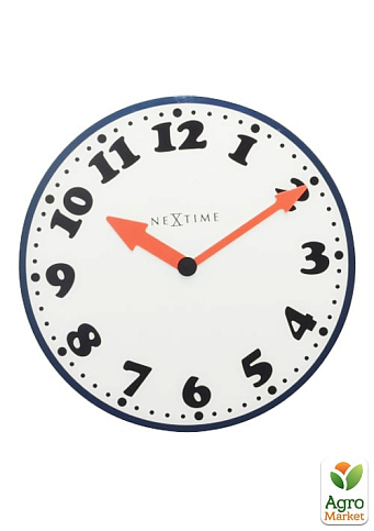 Настенные часы "Boy" с красными стрелками Ø43 см (8151*)