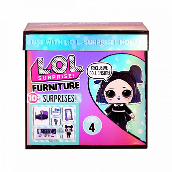 Игровой набор с куклой L.O.L. SURPRISE! серии "Furniture" - СПАЛЬНЯ ЛЕДИ-СУМЕРКИ - фото 2