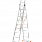 Лестница алюминиевая 3-х секционная BLUETOOLS (3х11 ступеней) (160-9311) купить