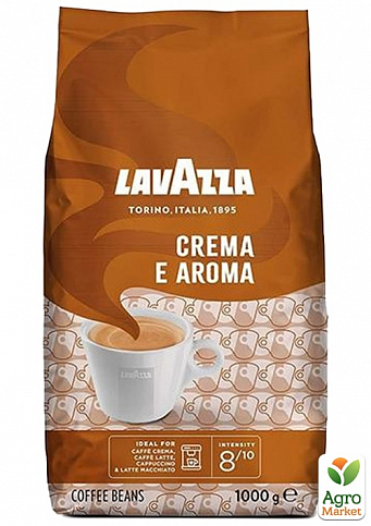 Кофе зерновой (Crema e Aroma) ТМ "Lavazza" 1кг упаковка 6шт - фото 2
