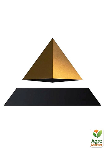Левитирующая пирамида FLYTE, черная основа, золотистая пирамида (01-PY-BGD-V1-0)